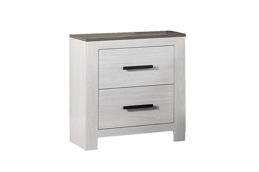 Chuint Night Stand in Whitewash + Smoking Grey image