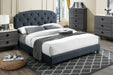 Chyuan Full Bed/Charcole Burplap in Charcoal / Black image