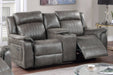 Bstfur Power Motion Loveseat W/Console/Slate Flue in Slate Blue image