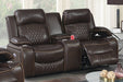 Taiyus Power Loveseat in Brown image