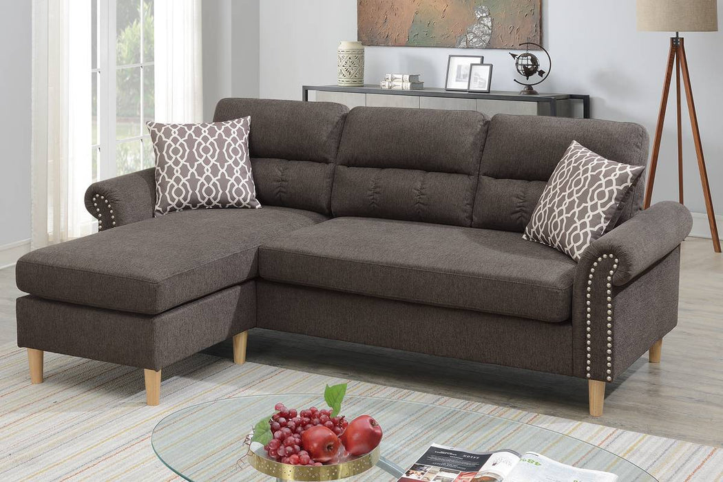 F6447 2pc Reversible Sectional Sofa Set