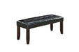 Sfvnco Dining Bench/Black Pu in Espresso image