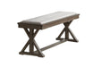 Hhdfur Dining Bench in Ash Grey image