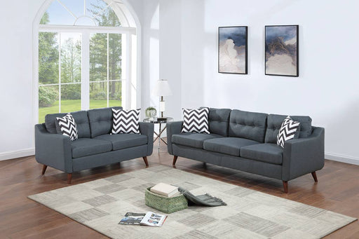 Taiyus 2-Pcs Sofa Set in Blue Gray image