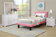 Chyuan Twin Bed in Pink / Espresso image