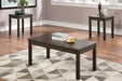 Hhdfur 3-Pcs Coffee Table Set in Espresso image