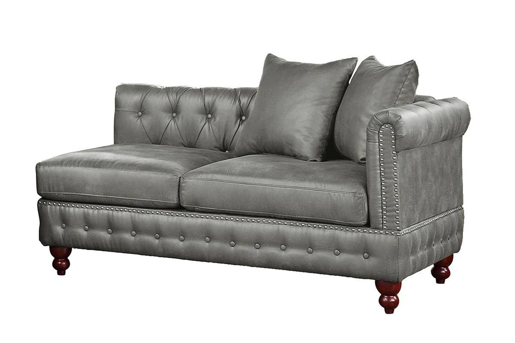 Chixin Reversible L/R One-Arm Chaise Lounge in Slate Grey image