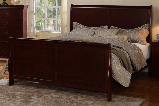 Vfvnco Eastern King Louis Phillippe Bed - Cherry in Cherry image