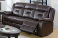 Uefurn Reclining Sofa in Dark Brown image