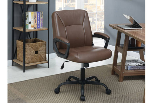 Uefurn Office Chair/Faux Leather in Brown image