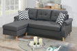 Taiyus Sectional Set W/2 Accent Pillows in Blue Grey image