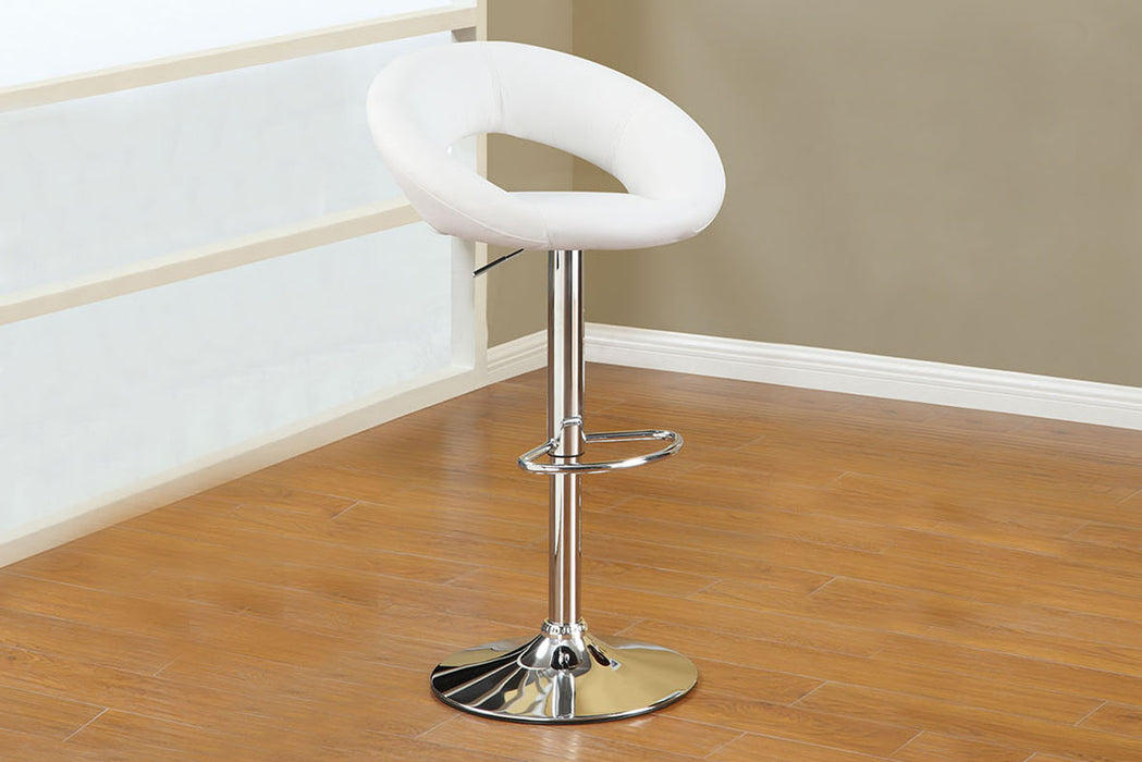 Sopfur Adjustable Bar Stool in White image