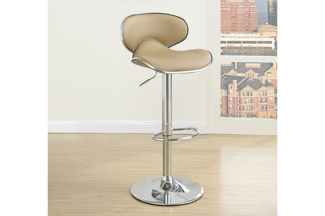 Huifur Adjustable Bar Stool in Light Brown image