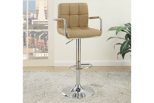 Uefurn Adjustable Bar Stool in Light Brown image