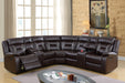 Uefurn 3-Pc Sectional Set in Dark Brown image