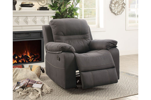 Bstfur Rocker Recliner/Handle/Leatherette/Slate Blue in Slate Blue image