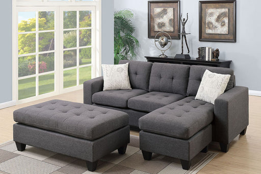 Haoind All-In-One Sectional in Blue Grey image