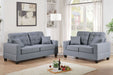 Chixin 2-Pcs Sofa Set/Grey Fabric in Grey/Dark Coffee image