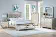 Mcraft Ca. King Bed W/Storage Bench/Silver in Silver image