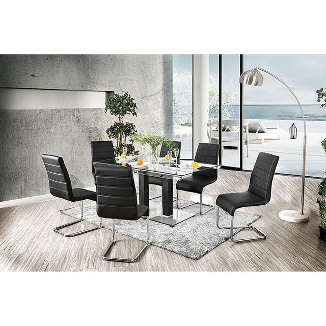 Richfield Black/Chrome Dining Table