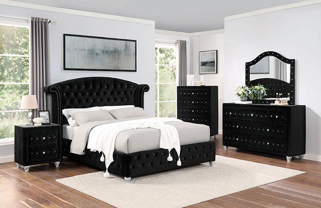 ZOHAR E.King Bed, Black