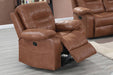 Bstfur Rocker Recliner/Handle/Leatherette/Dark Brown in Dark Brown image