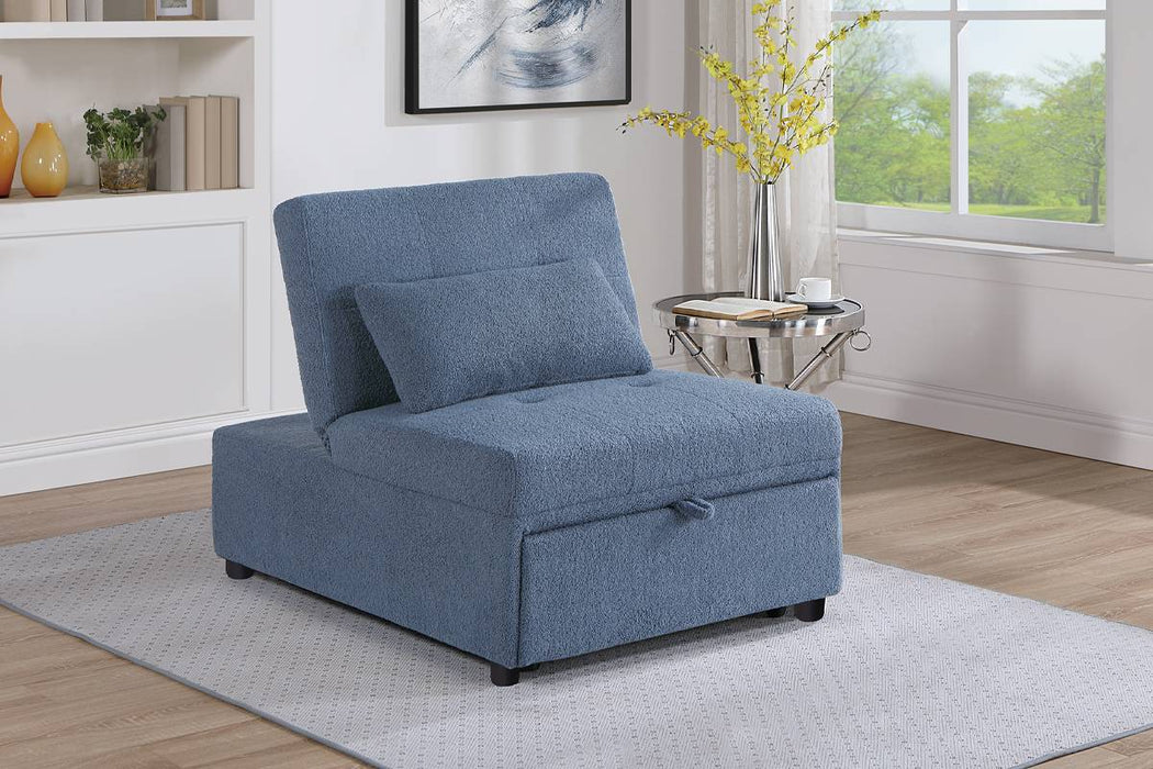 Uniqvn Convertible Sofa in Blue image