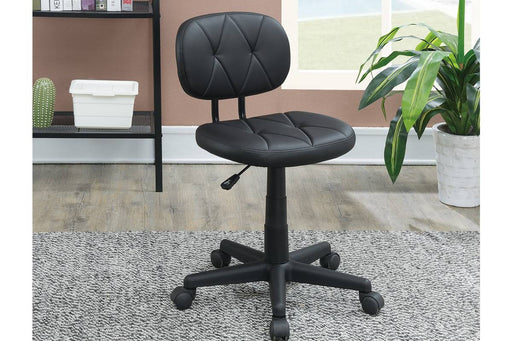 Uefurn Office Chair/Faux Leather in Black image