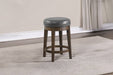 Sfvnco Swivel Counter Stool in Grey Pu/Walnut Frame image