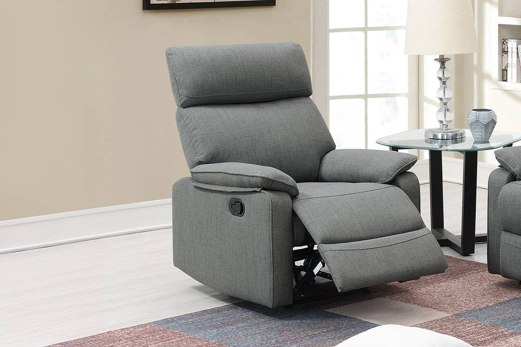 Yonrui Recliner in Light Grey Fabric image