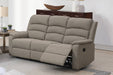 Yonrui Recliner Sofa in Light Brown Fabric image