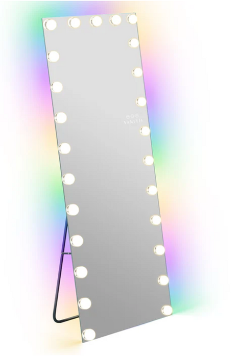 VANITII Hollywood Vanity Mirror - Full Length Vanity Mirror with 25 Dimmable LED Bulbs and RGB