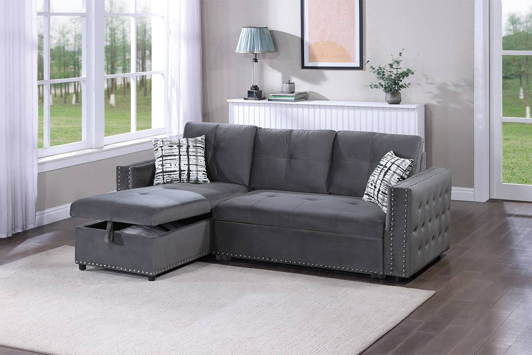 Yanlin Convertible Sectional in Gray image