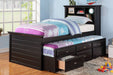 Mcraft Twin Bed W/Trundle-Black W. Drawers in Black image