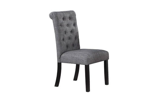 Junfen Dining Chair in Charcoal/Black Silver image