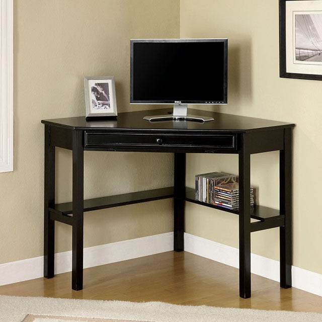 Porto Black Corner Desk