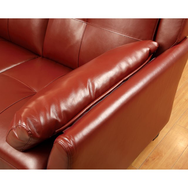 PEEVER Mahogany Red Sectional, Mahogany Red (K/D)