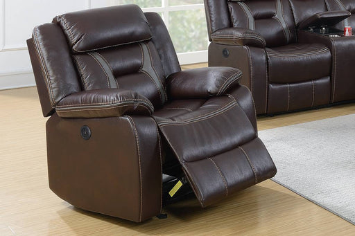 Uefurn Power Glider Recliner in Dark Brown image