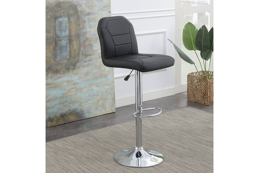 Sopfur Adjustable Bar Stool in Black Pu image