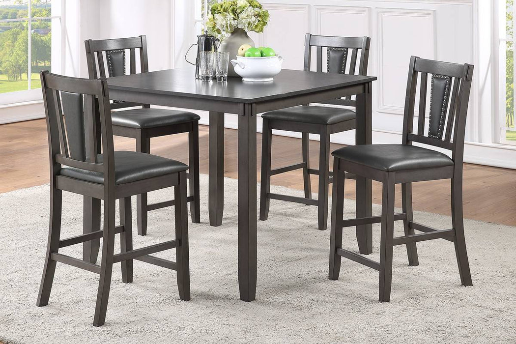 Donluc 5-Pcs Counter Height Dining Set in Grey image