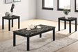 Liihfd 3-Pcs Coffee Table Set in Marble Black image