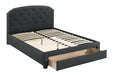 Liihcc Twin Bed W/Drawer-Charcoal in Charcoal / Black image