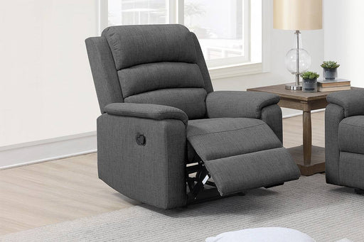 Yonrui Recliner in Dark Grey Burlap Fabric image