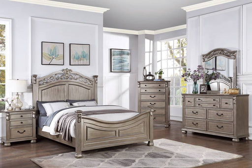 Mcraft Eastern King Bed in Antique Silver image