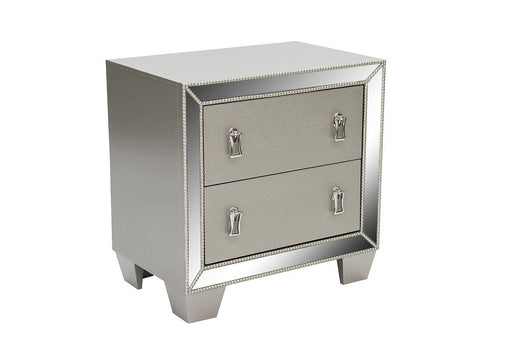 Mcraft Night Stand W/Stainless Panel in Silver image