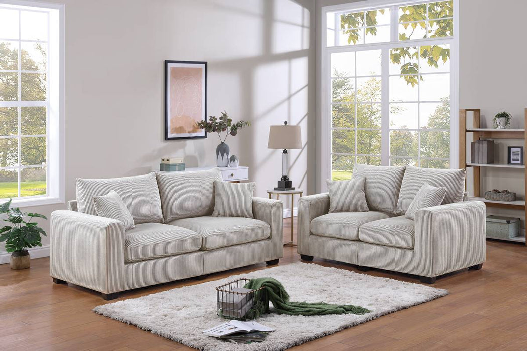 Haoind 2-Pcs Sofa Set in Ivory image