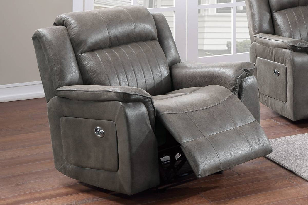 Bstfur Power Motion Recliner/Slate Blue in Slate Blue image