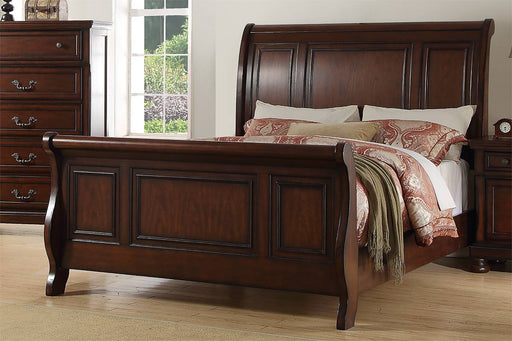 Viethn Eastern King Bed/Antique Cherry Finish in Antique Cherry image