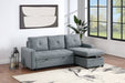 Uniqvn Convertible Sectional Set in Black Gray image