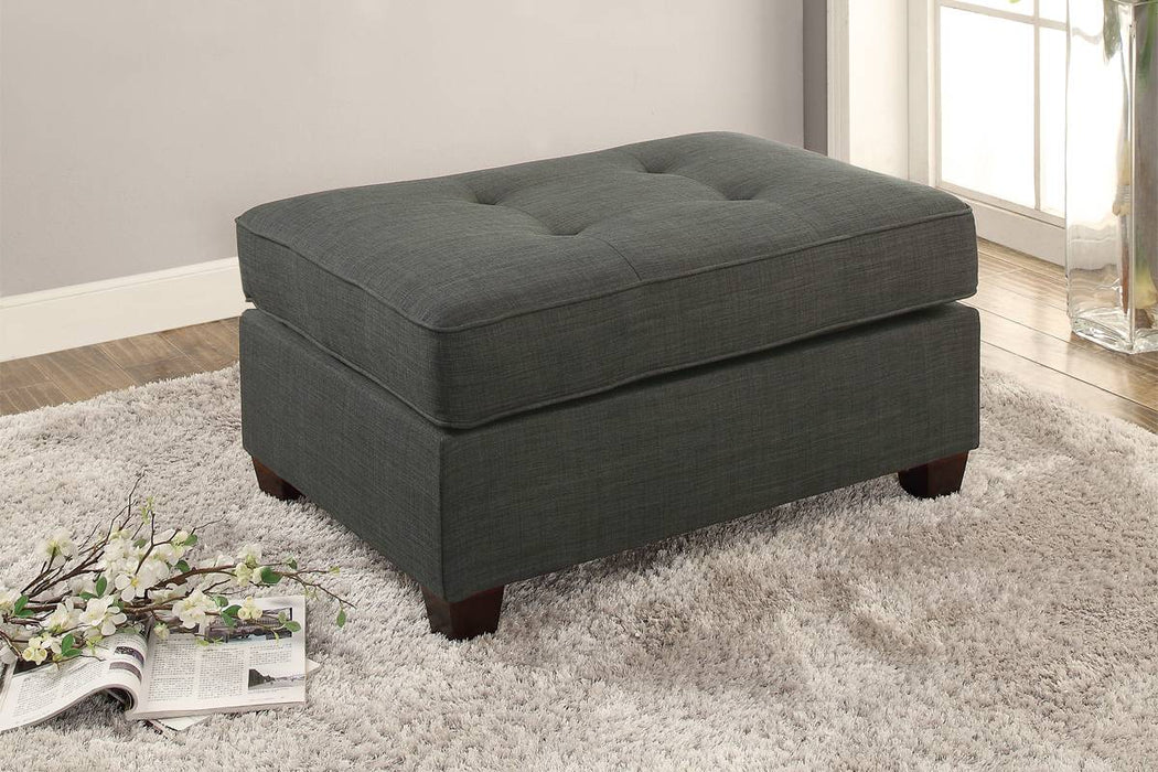 Haoind Cocktail Ottoman in Ash Black image